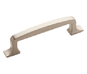 Amerock AMBP53720-G10 Westerly™ Series, Zinc Die Cast Pull, 3-3/4" Center to Center - Satin Nickel Finish