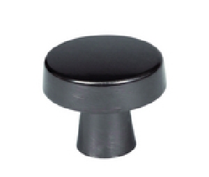 Amerock AMBP55270-GM Blackrock Series, Zinc Alloy Knob, 1-5/16" Diameter - Gunmetal Finish
