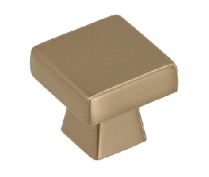Amerock AMBP55271-BBZ  Blackrock Series, Zinc Square Knob, 1-3/16" Diameter - Golden Champagne Finish