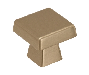 Amerock AMBP55273-BBZ  Blackrock Series, Zinc Square Knob, 1-1/2" Diameter - Golden Champagne Finish