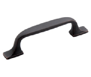 Amerock AMBP55316-DOB Highland Ridge Series, Zinc Die Cast Pull, 3" Center to Center - Dark Oiled Bronze Finish