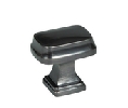 Amerock AMBP55340-GM Revitalize Series, Zinc Alloy Rectangle Knob, 1-1/4" Diameter - Gunmetal Finish