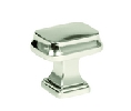 Amerock AMBP55340-PN Revitalize Series, Zinc Alloy Rectangle Knob, 1-1/4" Diameter - Polished Nickel Finish