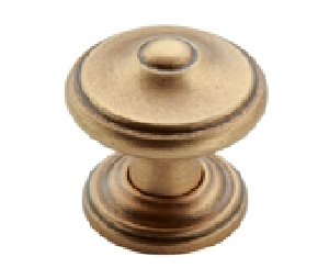 Amerock AMBP55341-GB Revitalize Series, Zinc Die Cast Knob, 1-1/4" Diameter - Gilded Bronze Finish