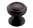 Amerock AMBP55342-ORB Revitalize Series, Zinc Die Cast Knob, 1-1/4" Diameter - Oil Rubbed Bronze Finish