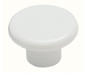 Amerock AMBP802-PW  Allison™ Series, Plastic Knob, 1-1/4" Diameter - White Finish