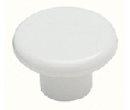 Amerock AMBP802-PW  Allison™ Series, Plastic Knob, 1-1/4" Diameter - White Finish