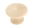 Amerock AMBP811-WD  Allison™ Value Series, Birch Wood Knobs, 1-1/4" Diameter - Unfinished