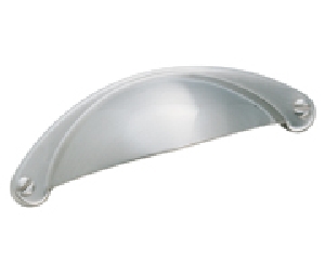 Amerock AMBP9365-G10 Essential'Z™ Series, Zinc Die Cast Cup Pull, 2-1/2" Center to Center - Satin Nickel Finish