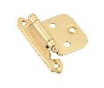 Amerock AMBPR3429-3 Face Mount, Heavy Duty Self-Closing Hinge Pair, Variable Overlay - Polished Brass Finish