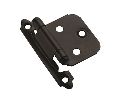 Amerock AMBPR3429-FB Face Mount, Heavy Duty Self-Closing Hinge Pair, Variable Overlay - Flat Black Finish