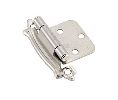 Amerock AMBPR7329-G9 Self-Closing Face Mount Hinge Pair, 3/8" Inset - Sterling Nickel Finish