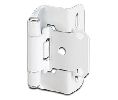 Amerock AMBPR7550-W Partial Wrap Heavy Duty Self-Closing Hinge Pair, 1/2" Overlay - White Finish