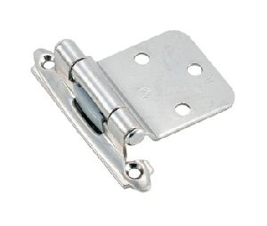 Amerock AMBPR7630-26 Self-Closing Face Mount Hinge Pair, 3/8" Inset - Polished Chrome Finish