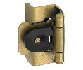 Amerock AMBPR8704-BB Self-Closing Double Demountable Hinge Pair, 3/8" Inset, 1-1/2" Width - Burnished Brass Finish