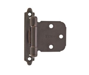 Amerock AMBPR7629-ORB Oil Rubbed Bronze Partial Wrap 3/8" Inset Face Frame Hinge - 1 Pair