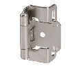 Amerock AMCMR7550-G10 100 per box, Partial Wrap Heavy Duty Self-Closing Hinge Pair, 1/2" Overlay - Satin Nickel Finish