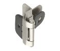 Amerock AMCMR8700-G10 100 pairs per box, Double Demountable Heavy Duty Self-Closing Hinge Pair, 3/8" Inset - Satin Nickel Finish
