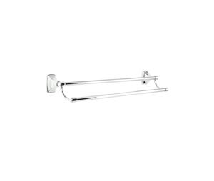 Amerock AMBH26505-26 Double Towel Bars, Clarendon Series - Polished Chrome, 24" Center to Center, 25-3/4" Length