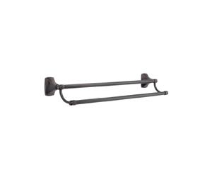 Amerock AMBH26505-ORB Double Towel Bars, Clarendon Series - Oil Rubbed Bronze, 24" Center to Center, 25-3/4" Length