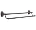 Amerock AMBH26505-ORB Double Towel Bars, Clarendon Series - Oil Rubbed Bronze, 24" Center to Center, 25-3/4" Length