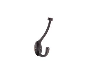 Amerock AMH55465-ORB Pilltop Coat & Hat Hook - Oil Rubbed Bronze Finish, Double Prong
