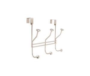 Amerock AMH55548-S Multi Over-the-Door Hook - Silver Finish, 6 Prong