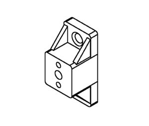 Bainbridge PL3601BK Drawer Slide Spacer, 3/4" Size - Black Finish