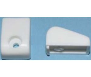 Bainbridge PL1939WH Drawer Bumper With Reference Tab - White Finish - 25 per Box