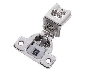 Belwith BWHH74719-14 Soft-Close Hinges for 1-3/8" Overlay - Polished Nickel Finish - 1 Pair