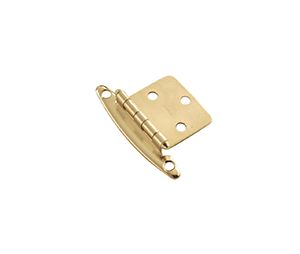 Belwith BWP139-3 Surface Face Mounted Series, Steel Hinge Pair, Flush, 1.43" Width - Polished Brass Finish