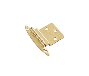 Belwith BWP140-3 Surface Face Mounted Series, Steel Hinge Pair, Flush, 2-1/8" Width - Polished Brass Finish