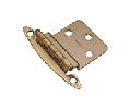 Belwith BWP140-AB Surface Face Mounted Series, Steel Hinge Pair, Flush, 2-1/8" Width - Antique Brass Finish