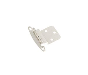 Belwith BWP140-SN Surface Face Mounted Series, Steel Hinge Pair, Flush, 2-1/8" Width - Satin Nickel Finish