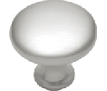 Belwith Keeler BWP14255-SN Conquest Series, Zinc Die Cast Knob, 1-1/8" Diameter - Satin Nickel Finish