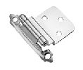 Belwith BWP143-26 Surface Face Mounted Series, Steel Hinge Pair, Flush, 2.19" Width - Polished Chrome Finish