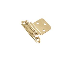 Belwith BWP143-3 Surface Face Mounted Series, Steel Hinge Pair, Flush, 2.19" Width - Polished Brass Finish
