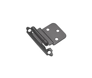 Belwith BWP143-BL Surface Face Mounted Series, Steel Hinge Pair, Flush, 2.19" Width - Black Finish