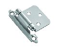 Belwith BWP144-26 Surface Face Mounted Series, Steel Hinge Pair, Soft-Close Flush, 2.19" Width - Polished Chrome Finish