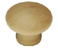 Belwith Keeler BWP184-UW Natural Woodcraft Series, Wood Knobs, 1-1/4" Diameter - Unfinished