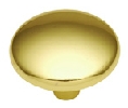 Belwith Keeler BWP214-3 Sunnyside Series, Zinc Die Cast Knob, 1-1/8" Diameter - Polished Brass Finish