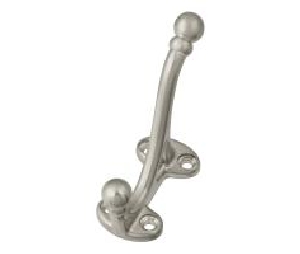 Belwith Keeler BWP25029-SN Hooks Series, Zinc Hook, 2-3/4" Length - Satin Nickel Finish