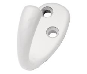 Belwith Keeler BWP27100-W Hooks Series, Zinc Hook, 2" Length - White Finish