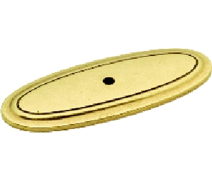 Belwith Keeler BWP277-LP Manor House Series, Zinc Die Cast Backplate, 3" Overall Length - Lancaster Brass Finish