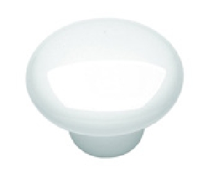 Belwith Keeler BWP29-W English Cozy Series, Ceramic Knob, 1-1/2" Diameter - White Finish