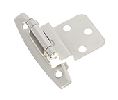 Belwith BWP295-SN Surface Face Mounted Series, Steel Hinge Pair, Self-Close Flush, 2-1/4" Width - Satin Nickel Finish
