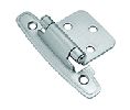 Belwith BWP296-SC Surface Face Mounted Series, Steel Hinge Pair, Self-Close Flush, 1.84" Width - Satin Silver Cloud Finish