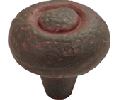 Belwith Keeler BWP3003-RI Refined Rustic Series, Zinc Die Cast Knob, 1-1/2" Diameter - Rustic Iron Finish