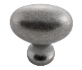 Belwith Keeler BWP3054-BNV Williamsburg Series, Zinc Knob, 1-1/4" x 13/16" Diameter - Black Nickel Vibed Finish