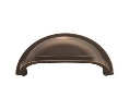 Belwith Keeler BWP3055-OBH Williamsburg Series, Zinc Cup Pull, 3" Center to Center - Oil Rubbed Bronze Highlighted Finish